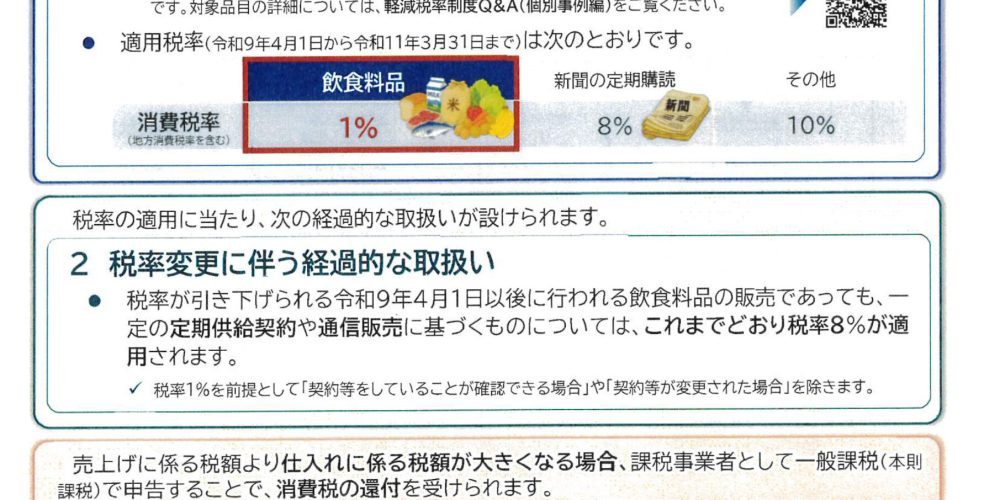 税務署からのお知らせ